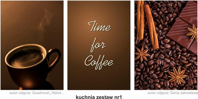 obrazy, plakaty PREMIUM, kuchnia, zestaw 3szt. A3, wzory...