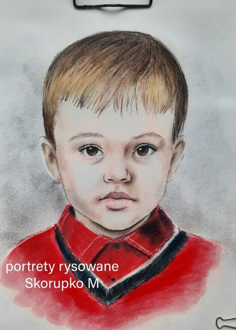 Portret ze zdjęcia na zamówienie. Ręcznie rysowany.