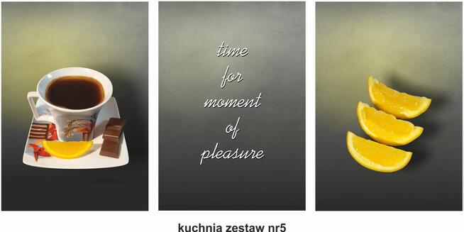 obrazy, plakaty PREMIUM, kuchnia, zestaw 3szt. A3, wzory...