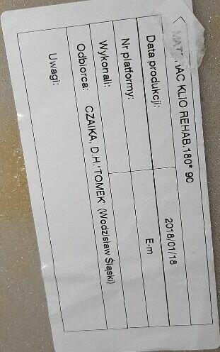 Materac kieszeniowo piankowy 90 cm na 180 cm jak nowy Janpol