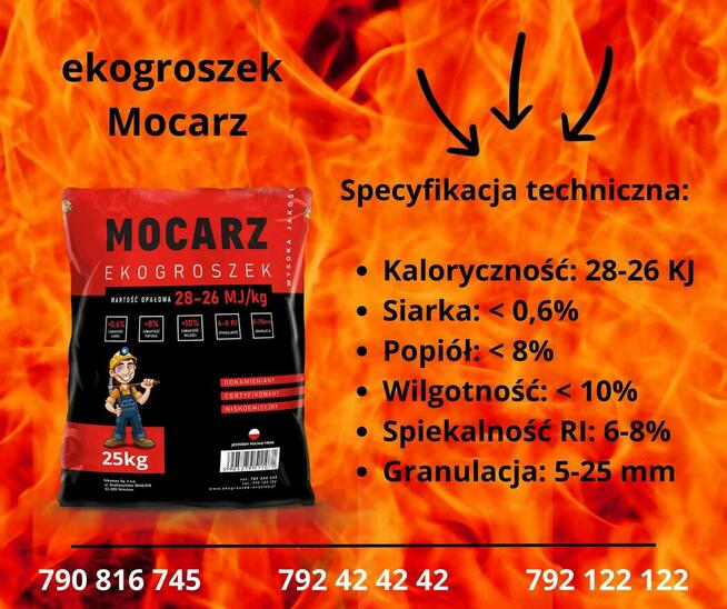 ekogroszek workowany, dobry z polskich kopalni, transport