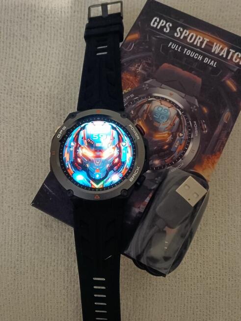 Smartwatch KC82 Inteligentny 1,45 cala z GPS ,650Mah bateria