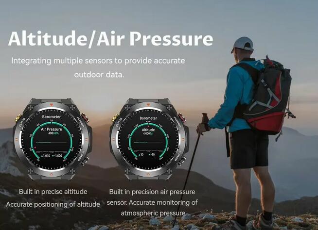 Smartwatch KC82 Inteligentny 1,45 cala z GPS ,650Mah bateria