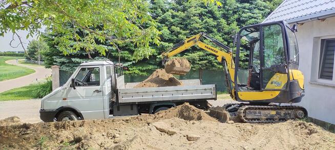 Usługi minikoparką, wiertnica, koparka, wywrotka 3,5 tony