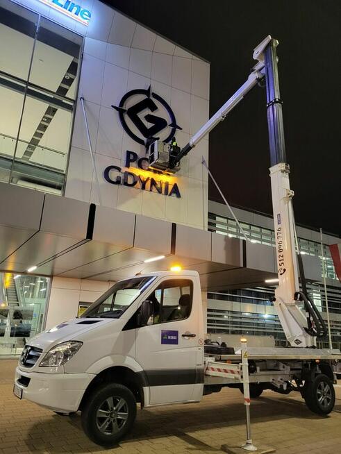 Podnośnik Koszowy Zwyżka 24 metry Gdynia Sopot Gdańsk