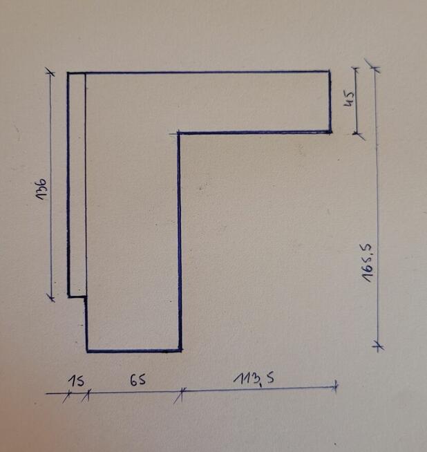 Zabudowa sklepowa - biurko