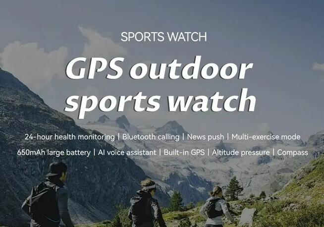 Smartwatch KC82 Inteligentny 1,45 cala z GPS ,650Mah bateria