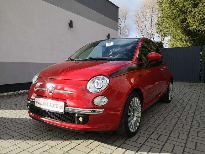 Fiat 500 0.9 Turbo 85KM Klima Nawi Szklany Dach Led Półskóra Alu 16" Gwancja