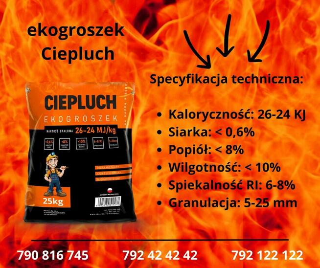 ekogroszek workowany, dobry z polskich kopalni, transport