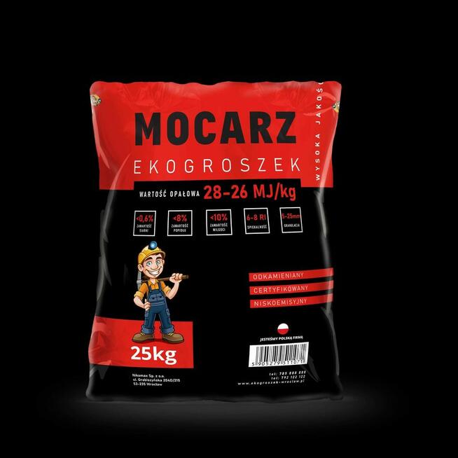 ekogroszek workowany 26-28MJ Mocarz Wołów