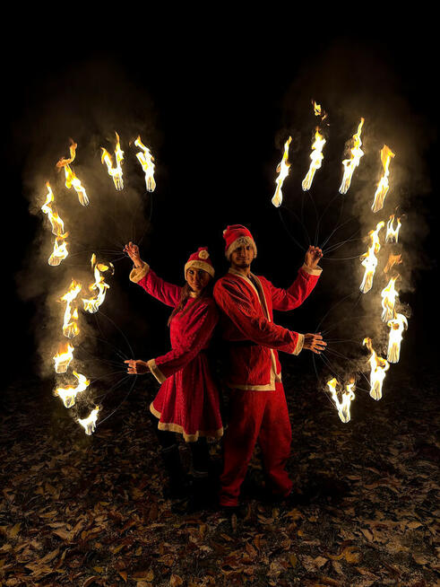 enigma pokazy ognia teatr ognia taniec z ogniem firshow