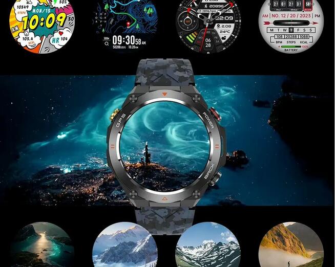 Smartwatch KC82 Inteligentny 1,45 cala z GPS ,650Mah bateria