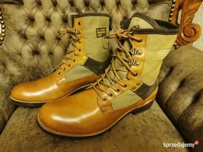 Buty trapery G-STAR RAW DENIM Rozm 44 Skóra JAK NOWE