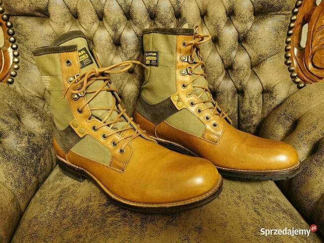 Buty trapery G-STAR RAW DENIM Rozm 44 Skóra JAK NOWE