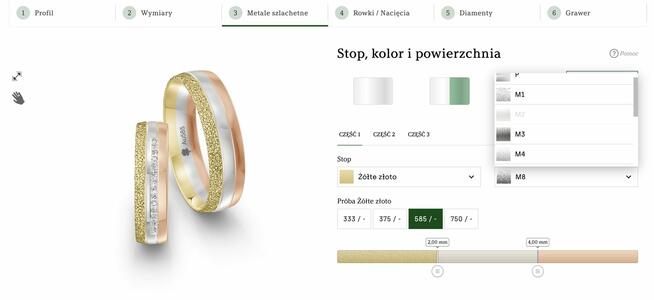 Obrączki ślubne: Klasyczne, Na zamówienie, Indywidualne