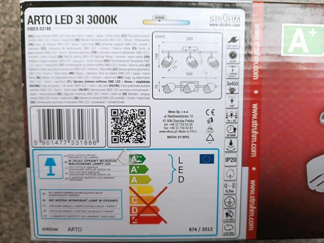 Oprawa ścienno-sufitowa typu COB LED ARTO LED 3I 3000K