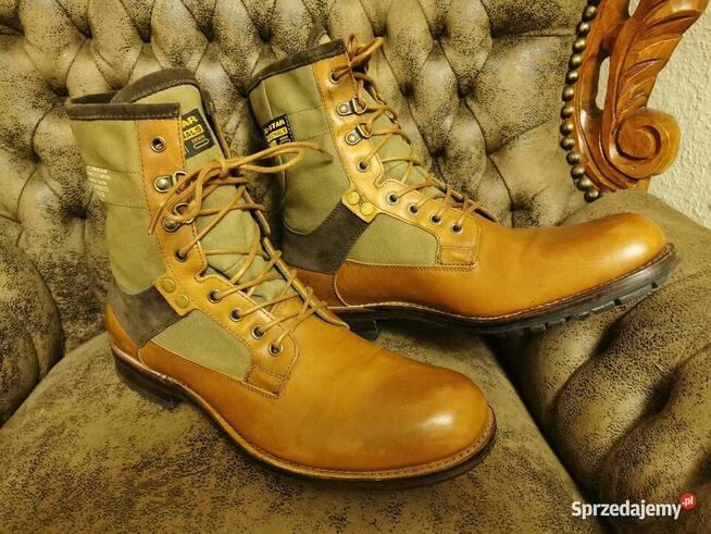 Buty trapery G-STAR RAW DENIM Rozm 44 Skóra JAK NOWE