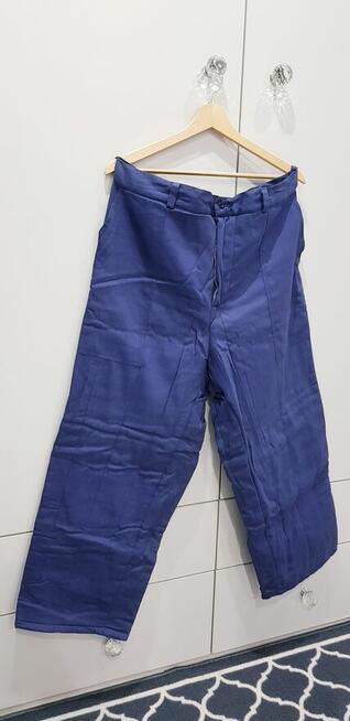 Nowe męskie ocieplane spodnie robocze, drelichowe