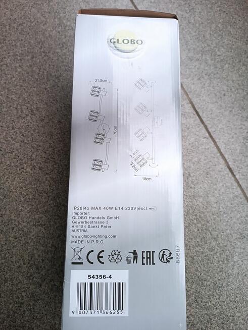 Lampa listwa Globo Spot 54356-4