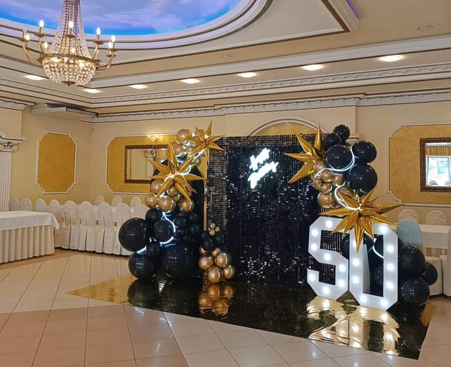 Dekoracje balonowe, girlandy, kwiaty giganty, balony z helem