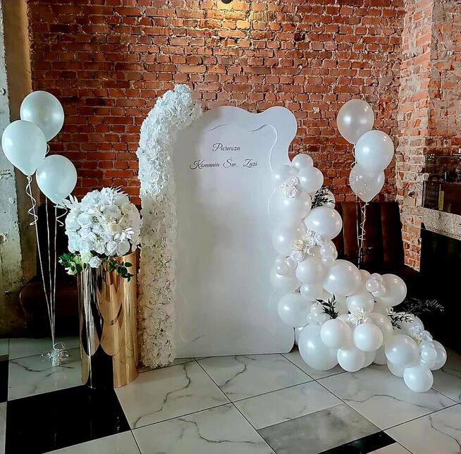 Dekoracje balonowe, girlandy, kwiaty giganty, balony z helem