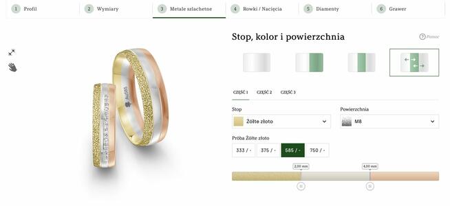 Obrączki ślubne: Klasyczne, Na zamówienie, Indywidualne