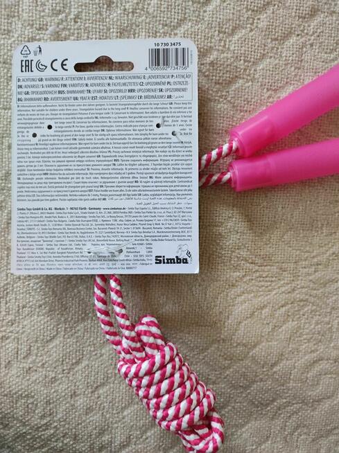 Skakanka 2 m różowa nowa