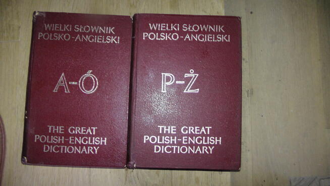 Wielki słownik polsko - angielski 4 tomy