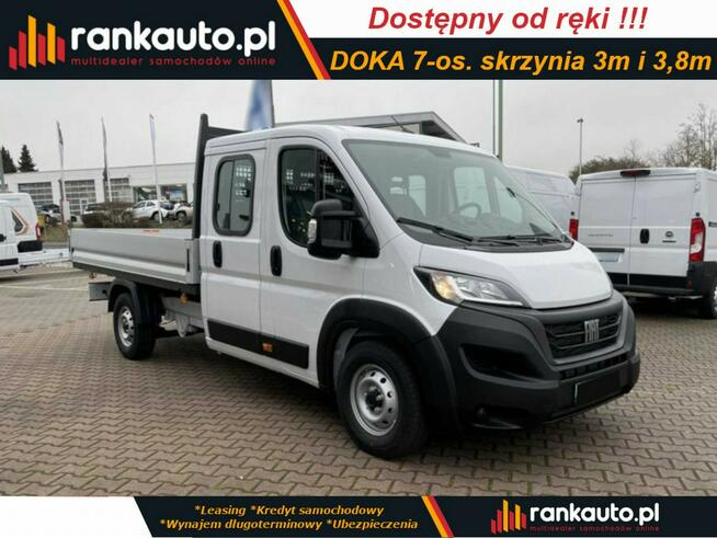 Fiat Ducato L3 140KM Doka 7 os + skrzynia 3m, 3,5 i 3,8m, rocznik 2025 !!