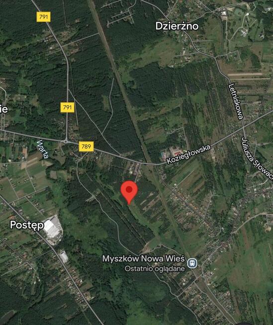 Działki, łąki Myszków 2270 m2