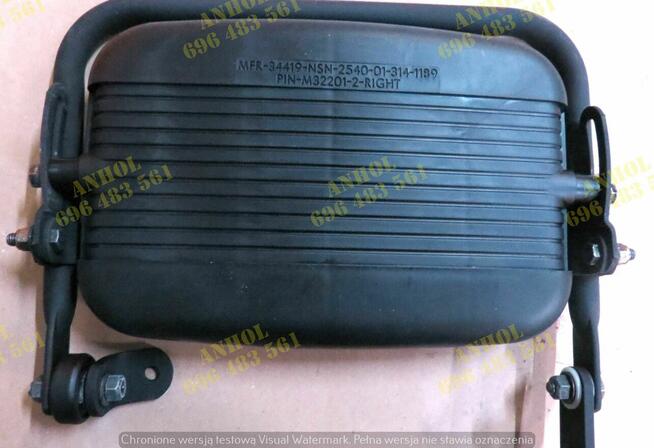 LUSTERKO wsteczne prawe z ramieniem do HUMVEE