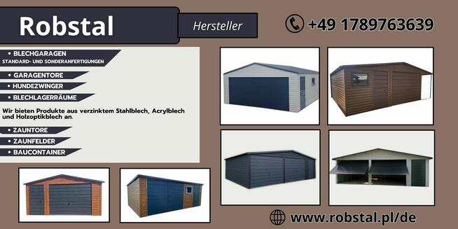 Garaże Blaszane, Premium, Konstrukcje stalowe, Domki ogrodow