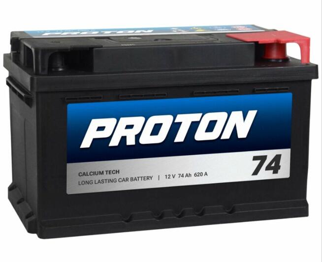 Nowy Akumulator PROTON 74Ah 620A Niski DOWÓZ WROCŁAW