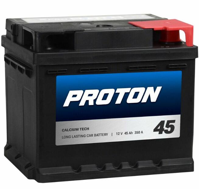 Akumulator PROTON 45Ah 350A EN 532x565x156 ul.Szafirowa 14