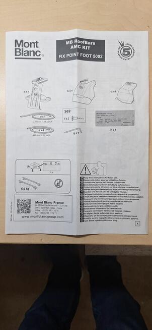 Bagażnik dachowy Mont Blanc 5002 A49