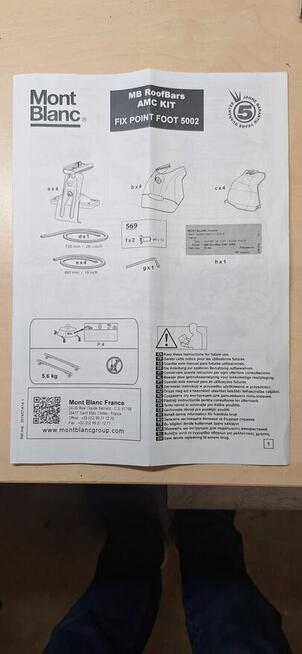Bagażnik dachowy Mont Blanc 5002 A49