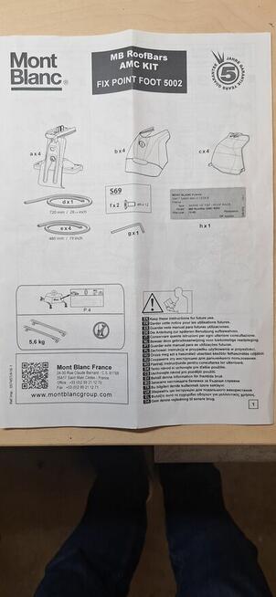 Bagażnik dachowy Mont Blanc 5002 A49