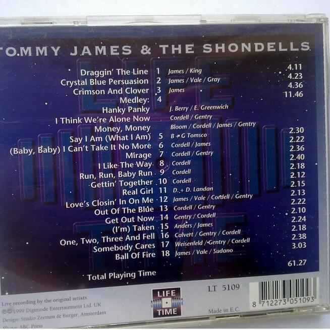 Tommy James & The Shondells. Płyta CD.