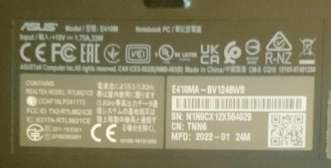 Notebook Asus E410M Win 11 Gwarancja odbiór osobisty