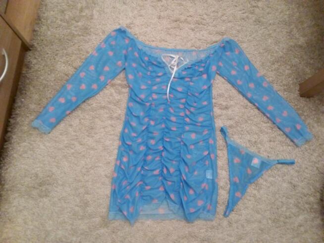 Seksi sukienka+stringi, XL