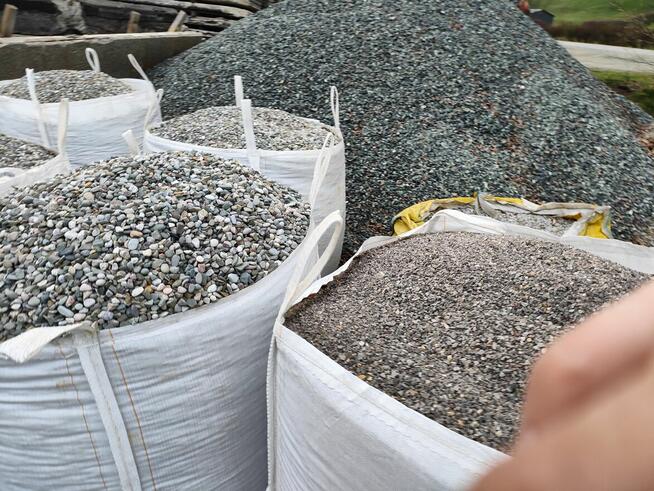 Kamień tłuczeń kliniec grys wysiewka otoczak do drenażu