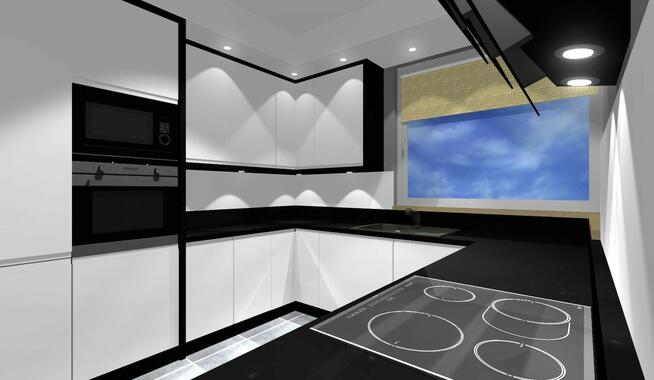 Projekt 3D Kuchni , wizualizacja