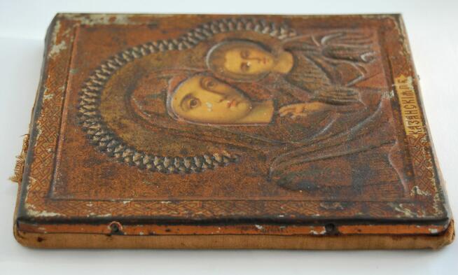 Matka Boża Kazańska stara ikona rosyjska antyk 1800-1900 r.