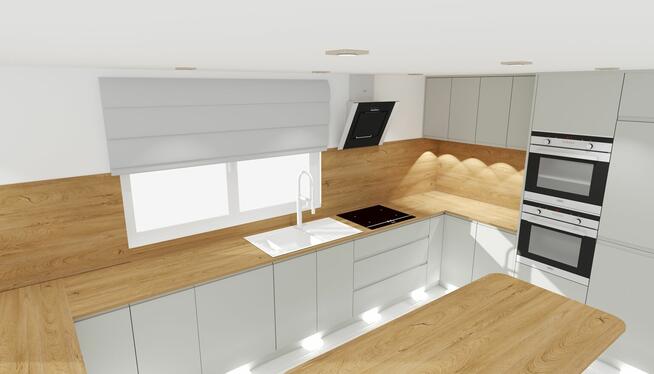 Projekt 3D Kuchni , wizualizacja