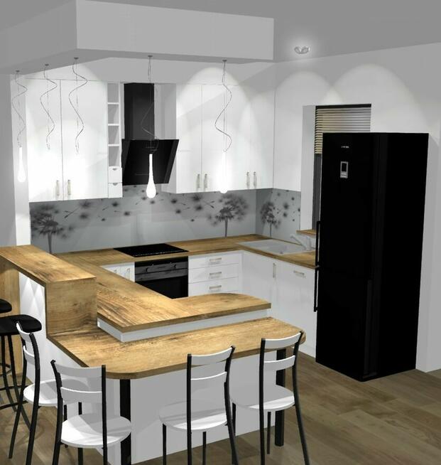 Projekt 3D Kuchni , wizualizacja