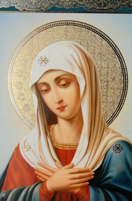 Matka Boża, Maryja, ikona prawosławna, rosyjska Sofrino druk