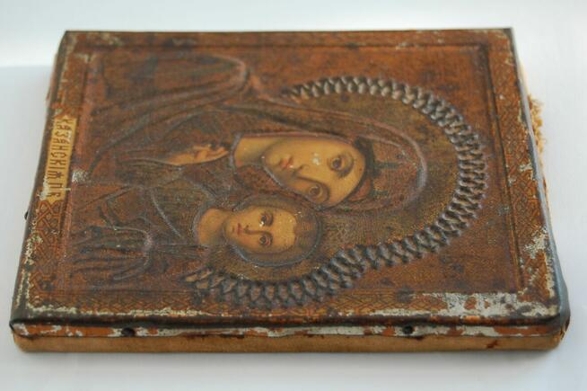 Matka Boża Kazańska stara ikona rosyjska antyk 1800-1900 r.