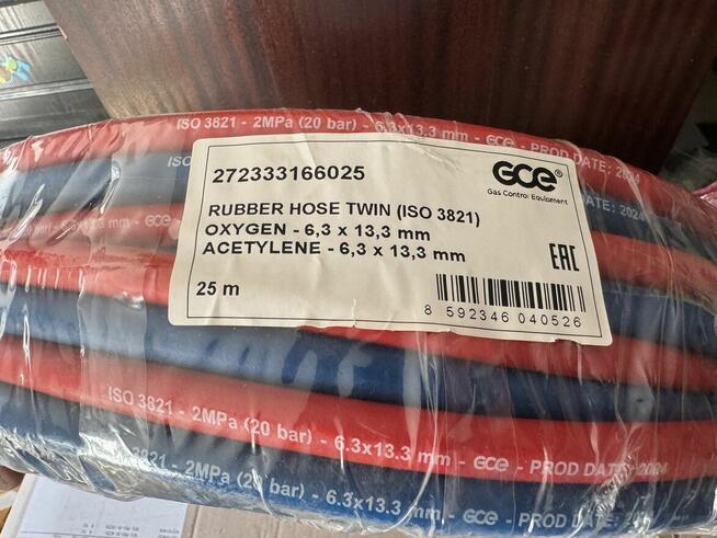 ISO3821 - Podwójny wąż do tlenu/ acetylenu