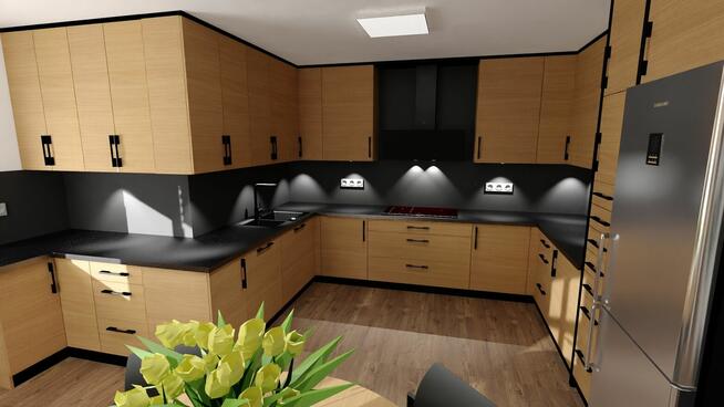 Projekt 3D Kuchni , wizualizacja