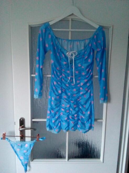 Seksi sukienka+stringi, XL